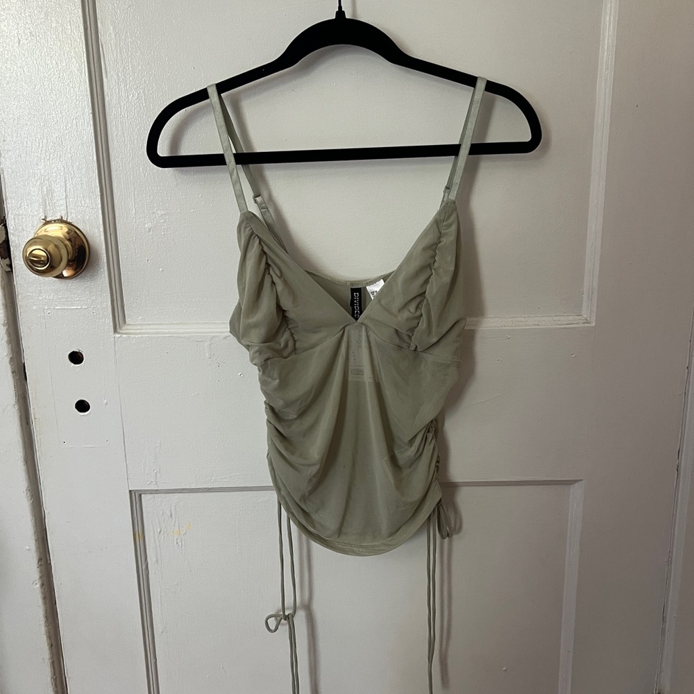 Going out top Green Cinched Women's Top